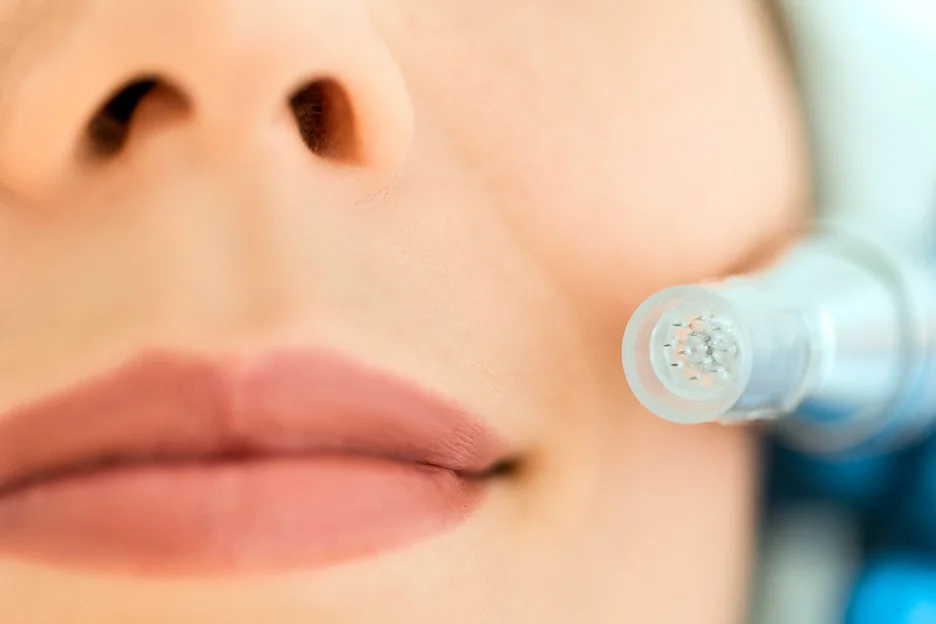 microneedling as lip filler alternative